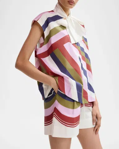 Essentiel Antwerp Stripe Drawstring Shorts | Thumbnail 2 Essentiel Antwerp Stripe Drawstring Shorts | Thumbnail 2