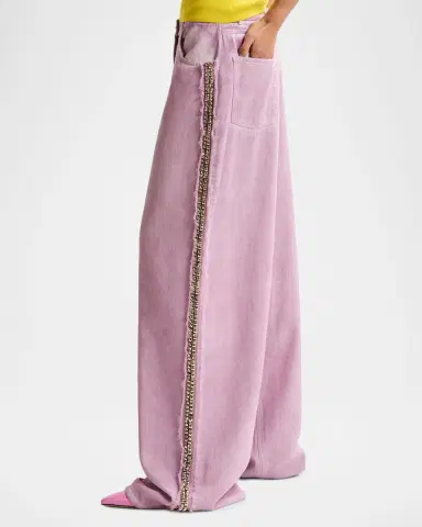 Essentiel Antwerp Embellished Wide-Leg Baggy Jeans | Thumbnail 5 Essentiel Antwerp Embellished Wide-Leg Baggy Jeans | Thumbnail 5