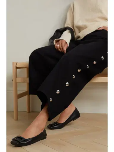 Roger Vivier Viv Pockette Leather Ballet Flats | Thumbnail 2 Roger Vivier Viv Pockette Leather Ballet Flats | Thumbnail 2