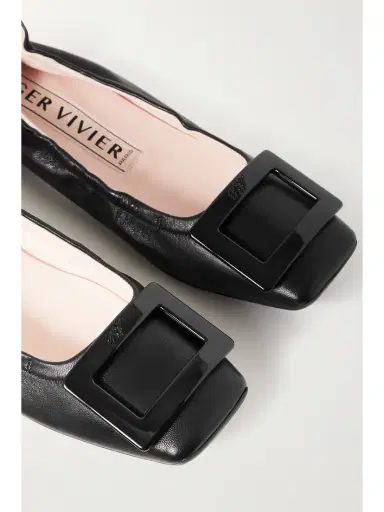 Roger Vivier Viv Pockette Leather Ballet Flats | Thumbnail 4 Roger Vivier Viv Pockette Leather Ballet Flats | Thumbnail 4