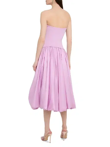 SIMKHAI Women's Izzy Strapless Pickup Midi-Dress - Light Purple | Thumbnail 5