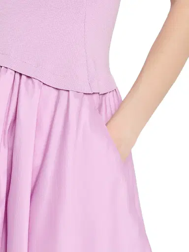 SIMKHAI Women's Izzy Strapless Pickup Midi-Dress - Light Purple | Thumbnail 6