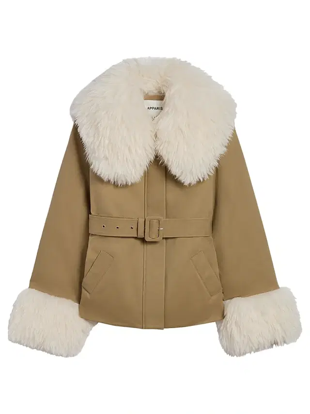 Apparis Women's Parker Belted Jacket - Fawn