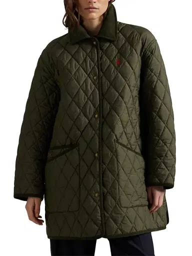 Polo Ralph Lauren Women's Oversized Quilted Barn Jacket - Ranger Green - Size XS | Thumbnail 3 Polo Ralph Lauren Women's Oversized Quilted Barn Jacket - Ranger Green - Size XS | Thumbnail 3