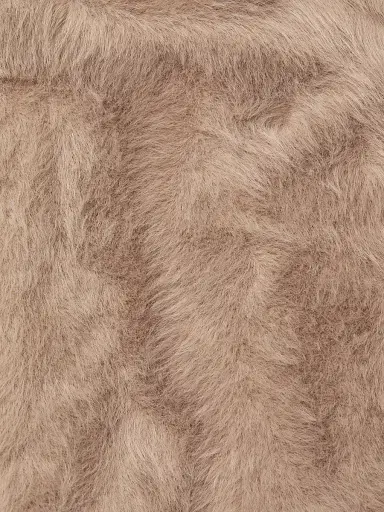 Sam Edelman Women's Faux-Fur Short Coat - Sepia Taupe - Size XXS | Thumbnail 6