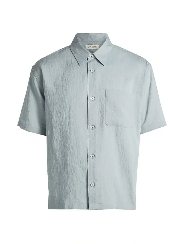 Men's Lightweight Short-Sleeve Shirt - Blue Grey Stripe