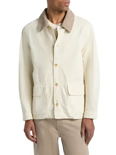Frame Men's Canvas Barn Jacket - Off White | Thumbnail 3