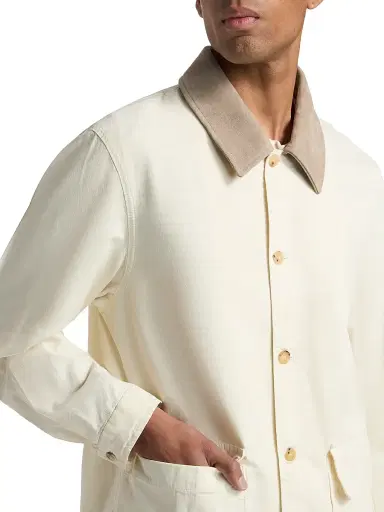 Frame Men's Canvas Barn Jacket - Off White | Thumbnail 6
