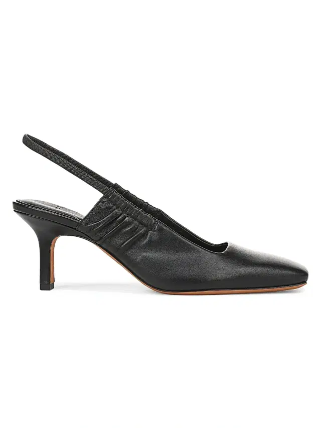 Vince Women's Venice 65MM Leather Slingback Pumps - Black