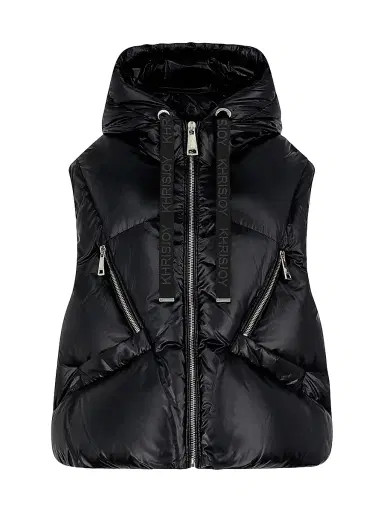 KhrisJoy Women's Iconic Milano Down Vest - Black - Size 8 | Thumbnail 1 KhrisJoy Women's Iconic Milano Down Vest - Black - Size 8 | Thumbnail 1