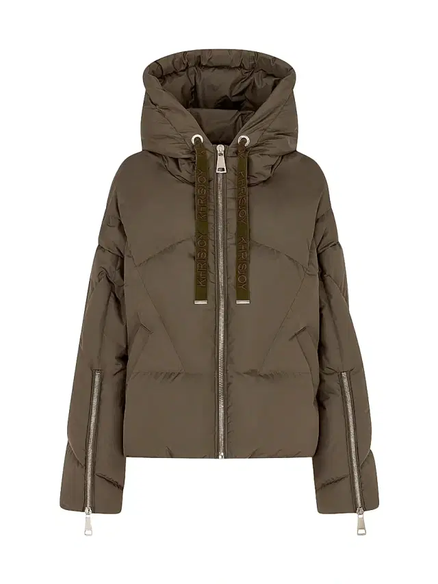 KhrisJoy Women's Iconic Milano Down Puffer Jacket - Olive Green