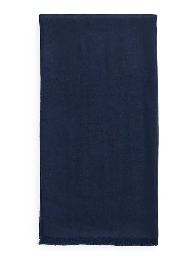 Women's Lightweight Cashmere Scarf - Dark Navy