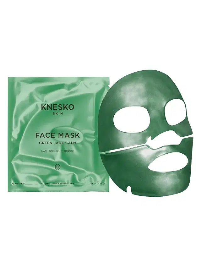 Knesko Women's Green Jade Calm Face Mask 4-Pack