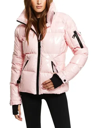 Sam. Women's Freestyle Down Puffer Jacket - Cotton Candy - Size Large | Thumbnail 1
