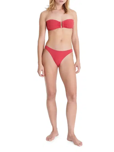 Eres Women's Show Bandeau Bikini Top - Corail - Size 10 | Thumbnail 2