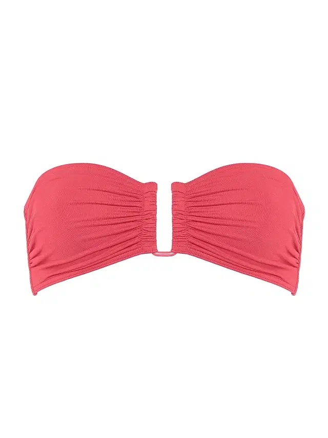 Women's Show Bandeau Bikini Top - Corail