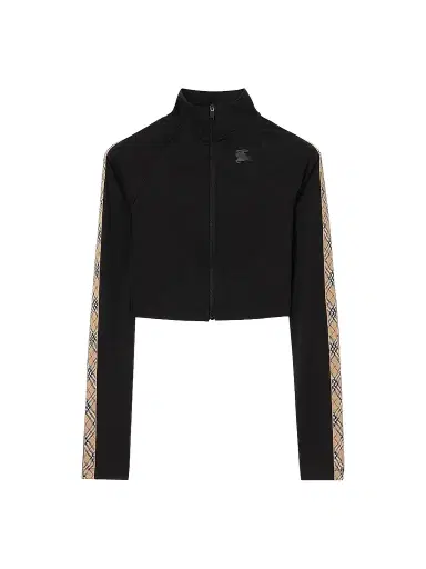 Burberry Women's Astrid Stretch-Nylon Crop Track Jacket - Black - Size XXL | Thumbnail 1 Burberry Women's Astrid Stretch-Nylon Crop Track Jacket - Black - Size XXL | Thumbnail 1