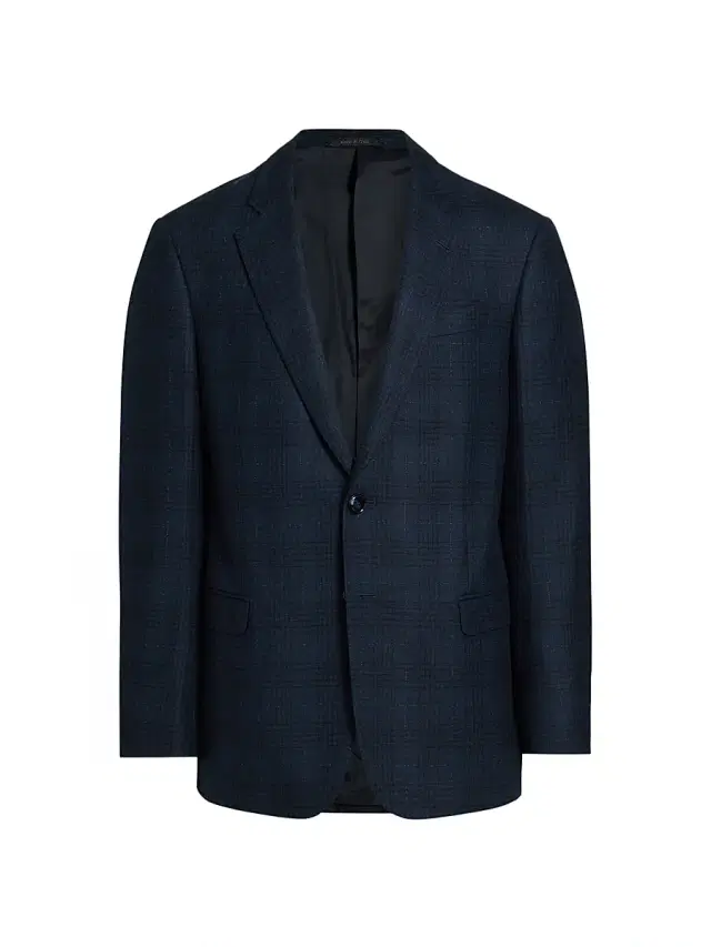 Giorgio Armani Men's Windowpane Plaid Wool-Blend Sport Coat - Navy