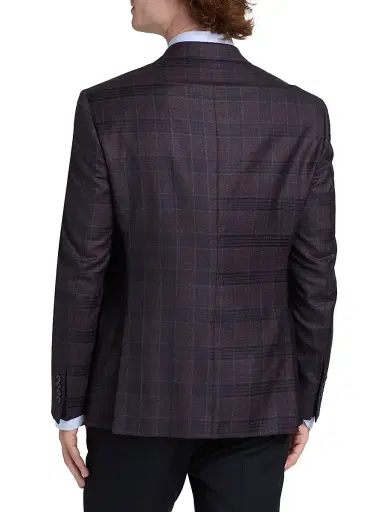 Emporio Armani Men's Plaid Wool Sport Coat | Thumbnail 5 Emporio Armani Men's Plaid Wool Sport Coat | Thumbnail 5