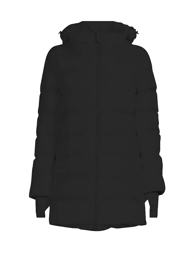 Herno Women's Heavyweight Down A-line Hi-Low Coat - Nero