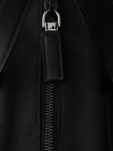 Prada Men's Re-Nylon and Saffiano Leather Work Bag - Black | Thumbnail 8