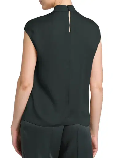 Giorgio Armani Women's Double Georgette Washed Silk Shirt - Black Forest - Size 14 | Thumbnail 5 Giorgio Armani Women's Double Georgette Washed Silk Shirt - Black Forest - Size 14 | Thumbnail 5