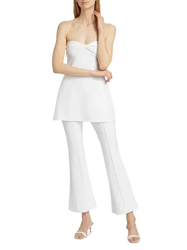 Rosetta Getty Women's Twist Strapless Peplum Top | Thumbnail 2 Rosetta Getty Women's Twist Strapless Peplum Top | Thumbnail 2