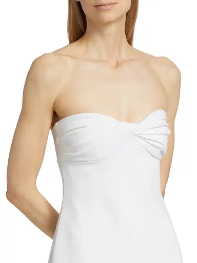 Rosetta Getty Women's Twist Strapless Peplum Top | Thumbnail 6 Rosetta Getty Women's Twist Strapless Peplum Top | Thumbnail 6