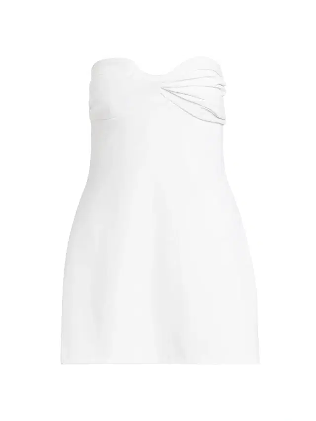 Rosetta Getty Women's Twist Strapless Peplum Top - White