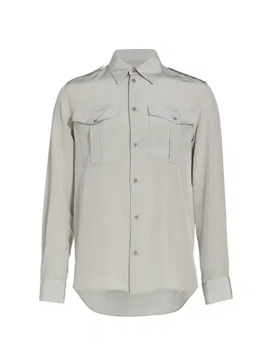 Nili Lotan Women's Jeanette Silk Utility Shirt | Thumbnail 1 Nili Lotan Women's Jeanette Silk Utility Shirt | Thumbnail 1