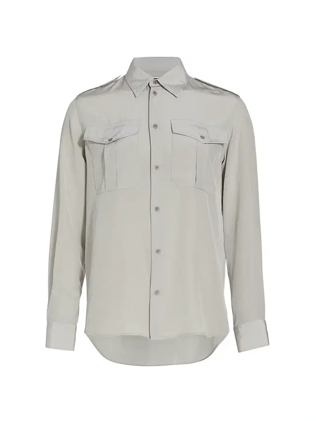Nili Lotan Women's Jeanette Silk Utility Shirt