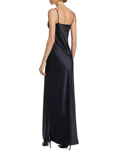 Nili Lotan Women's Cami Silk Sleeveless Gown - Midnight - Size Large | Thumbnail 5 Nili Lotan Women's Cami Silk Sleeveless Gown - Midnight - Size Large | Thumbnail 5
