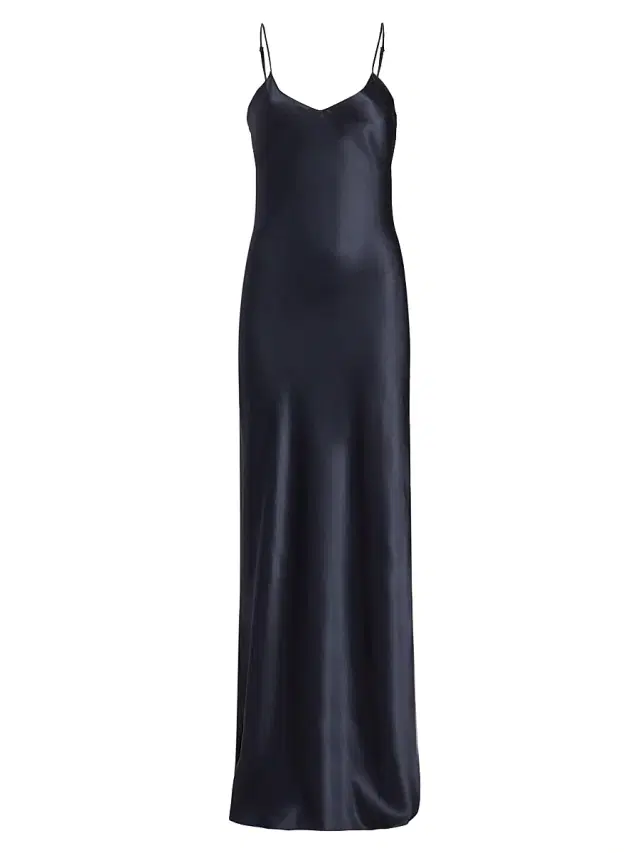 Nili Lotan Women's Cami Silk Sleeveless Gown - Midnight