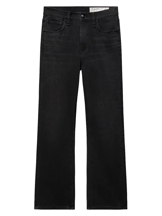 rag & bone Women's Flexi Peyton High-Rise Ankle Bootcut Jeans - Midnight