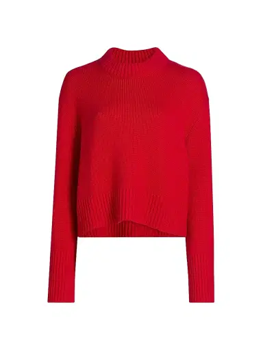 Lisa Yang Women's Sony Drop-Shoulder Cashmere Sweater - Goji Berry | Thumbnail 1