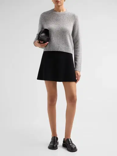 Lisa Yang Women's Solene Cashmere-Silk Regular-Fit Sweater - Cloudy - Size Medium | Thumbnail 2