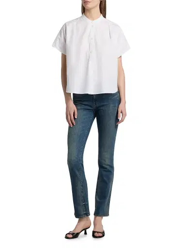 Jamie Haller Women's The Amalfi Cotton Shirt - White - Size Small | Thumbnail 2 Jamie Haller Women's The Amalfi Cotton Shirt - White - Size Small | Thumbnail 2