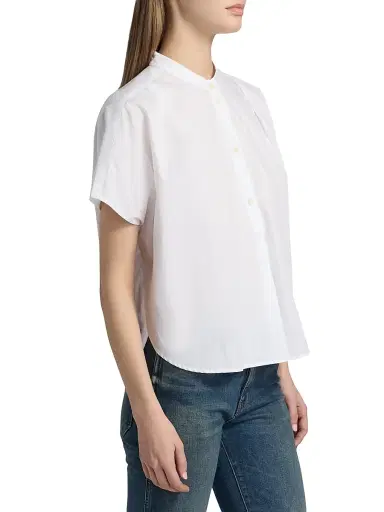 Jamie Haller Women's The Amalfi Cotton Shirt - White - Size Small | Thumbnail 4 Jamie Haller Women's The Amalfi Cotton Shirt - White - Size Small | Thumbnail 4