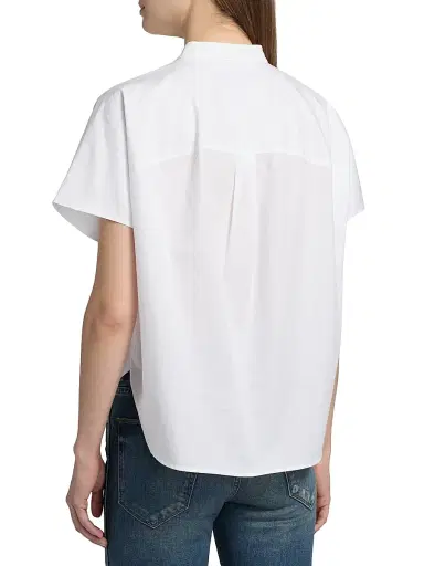 Jamie Haller Women's The Amalfi Cotton Shirt - White - Size Small | Thumbnail 5 Jamie Haller Women's The Amalfi Cotton Shirt - White - Size Small | Thumbnail 5