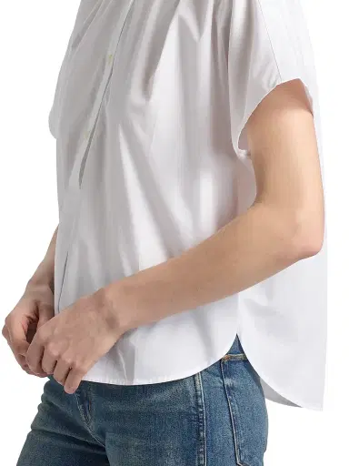 Jamie Haller Women's The Amalfi Cotton Shirt - White - Size Small | Thumbnail 6 Jamie Haller Women's The Amalfi Cotton Shirt - White - Size Small | Thumbnail 6