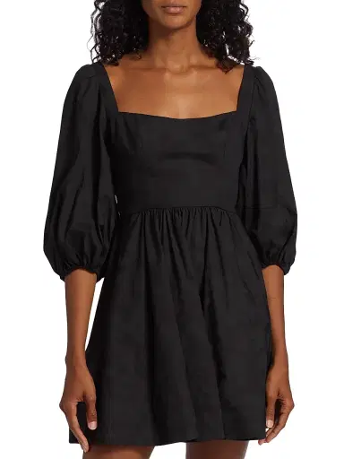 Michelle Smith Women's x Saks Claudia Balloon-Sleeve Minidress | Thumbnail 3 Michelle Smith Women's x Saks Claudia Balloon-Sleeve Minidress | Thumbnail 3