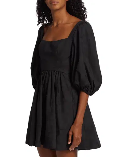 Michelle Smith Women's x Saks Claudia Balloon-Sleeve Minidress | Thumbnail 4 Michelle Smith Women's x Saks Claudia Balloon-Sleeve Minidress | Thumbnail 4