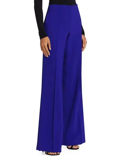 Prabal Gurung Women's High-Rise Wide-Leg Pants - Cobalt | Thumbnail 4 Prabal Gurung Women's High-Rise Wide-Leg Pants - Cobalt | Thumbnail 4