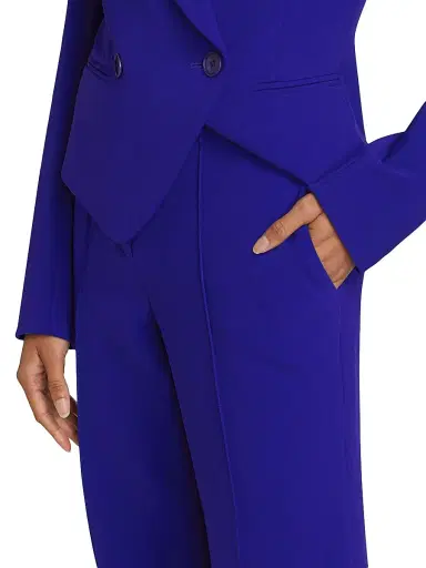 Prabal Gurung Women's High-Rise Wide-Leg Pants - Cobalt | Thumbnail 6 Prabal Gurung Women's High-Rise Wide-Leg Pants - Cobalt | Thumbnail 6