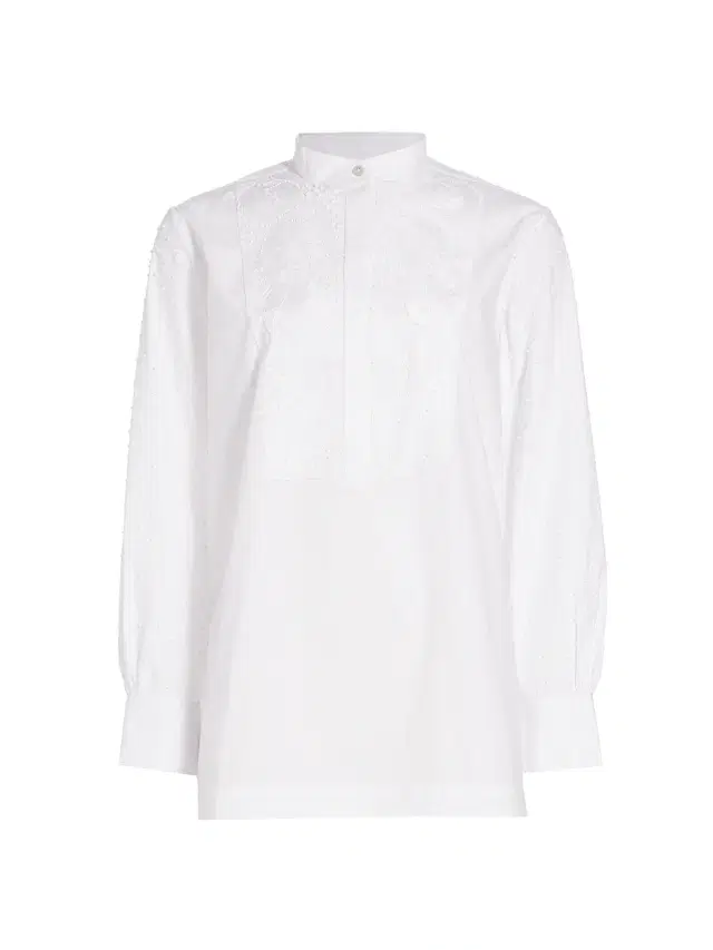 FIGUE Women's Antonella Tux Tunic - White - Size Small