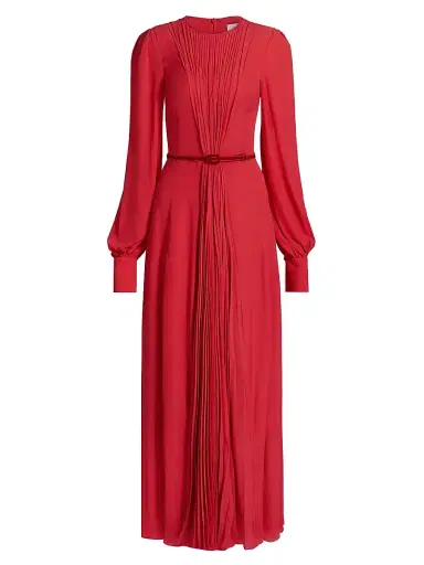 Prabal Gurung Women's Huma Pleated Maxi Dress - Sunkiss Coral | Thumbnail 1 Prabal Gurung Women's Huma Pleated Maxi Dress - Sunkiss Coral | Thumbnail 1