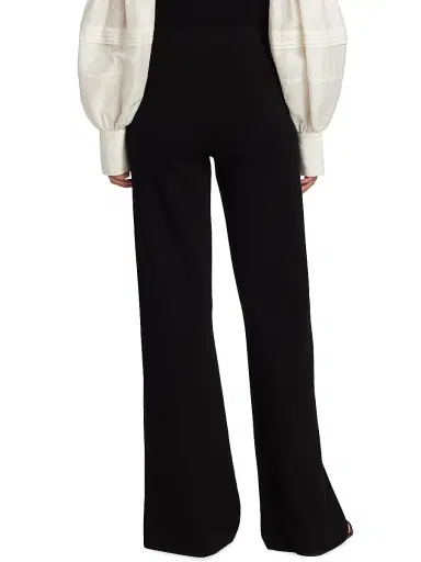 Altuzarra Women's Hypnos Wide-Leg Pants - Black - Size Large | Thumbnail 4