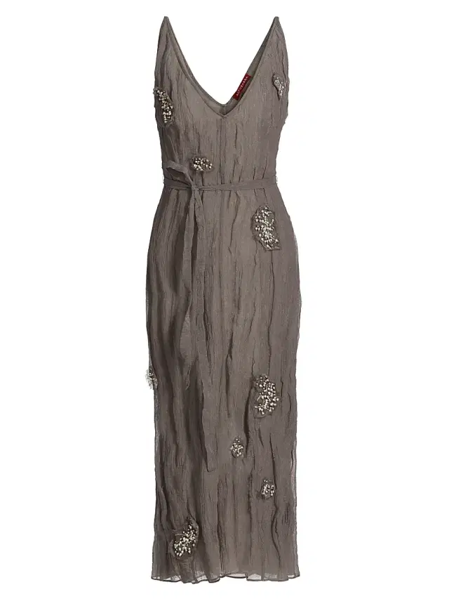Altuzarra Women's Cheryl Emebllished Midi-Dress - Truffle