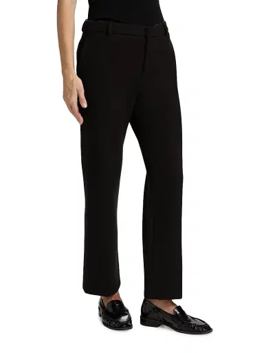 Proenza Schouler Women's Ismene Scuba Flared Pants - Black | Thumbnail 4 Proenza Schouler Women's Ismene Scuba Flared Pants - Black | Thumbnail 4