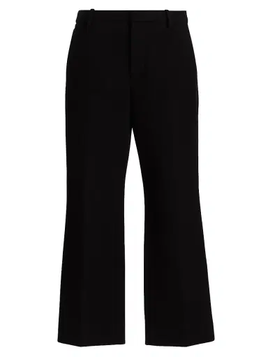 Proenza Schouler Women's Ismene Scuba Flared Pants - Black | Thumbnail 1 Proenza Schouler Women's Ismene Scuba Flared Pants - Black | Thumbnail 1